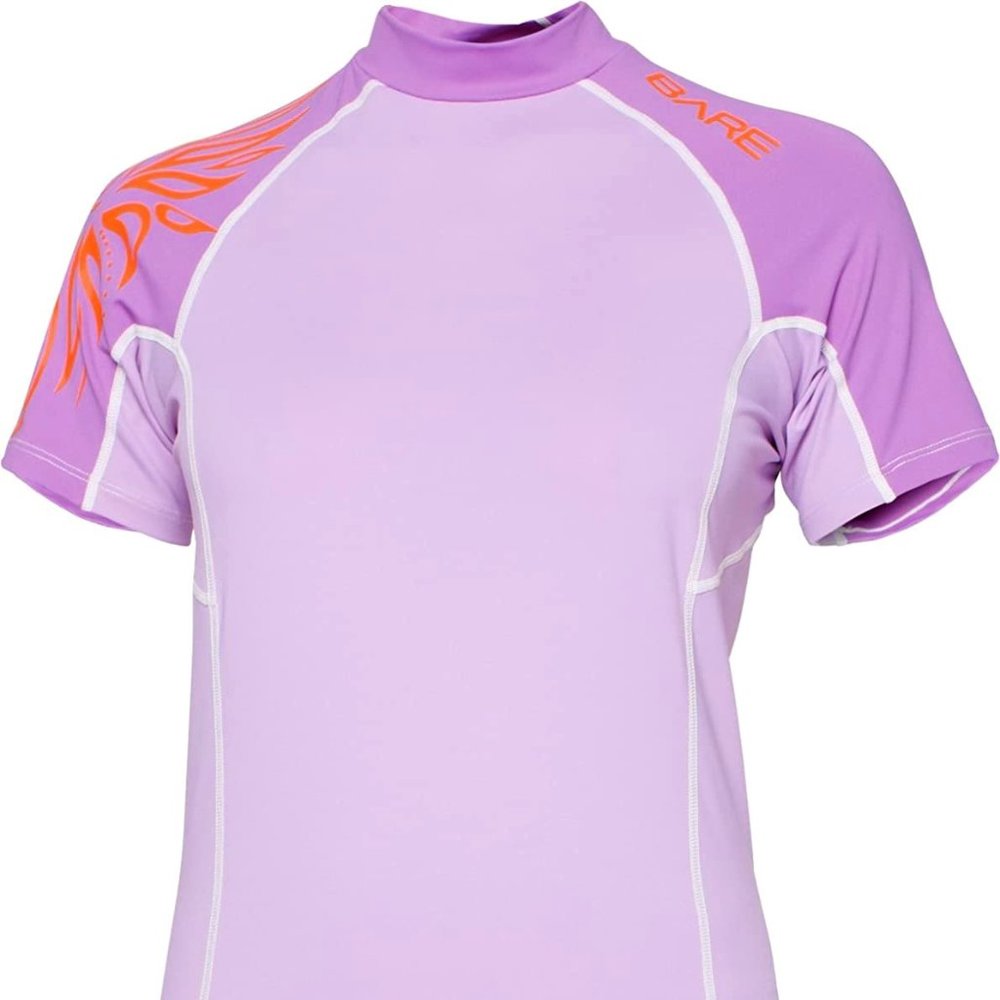 Bare Sunguard Top Womens Size Medium Swimming Shirt Purple & Orange